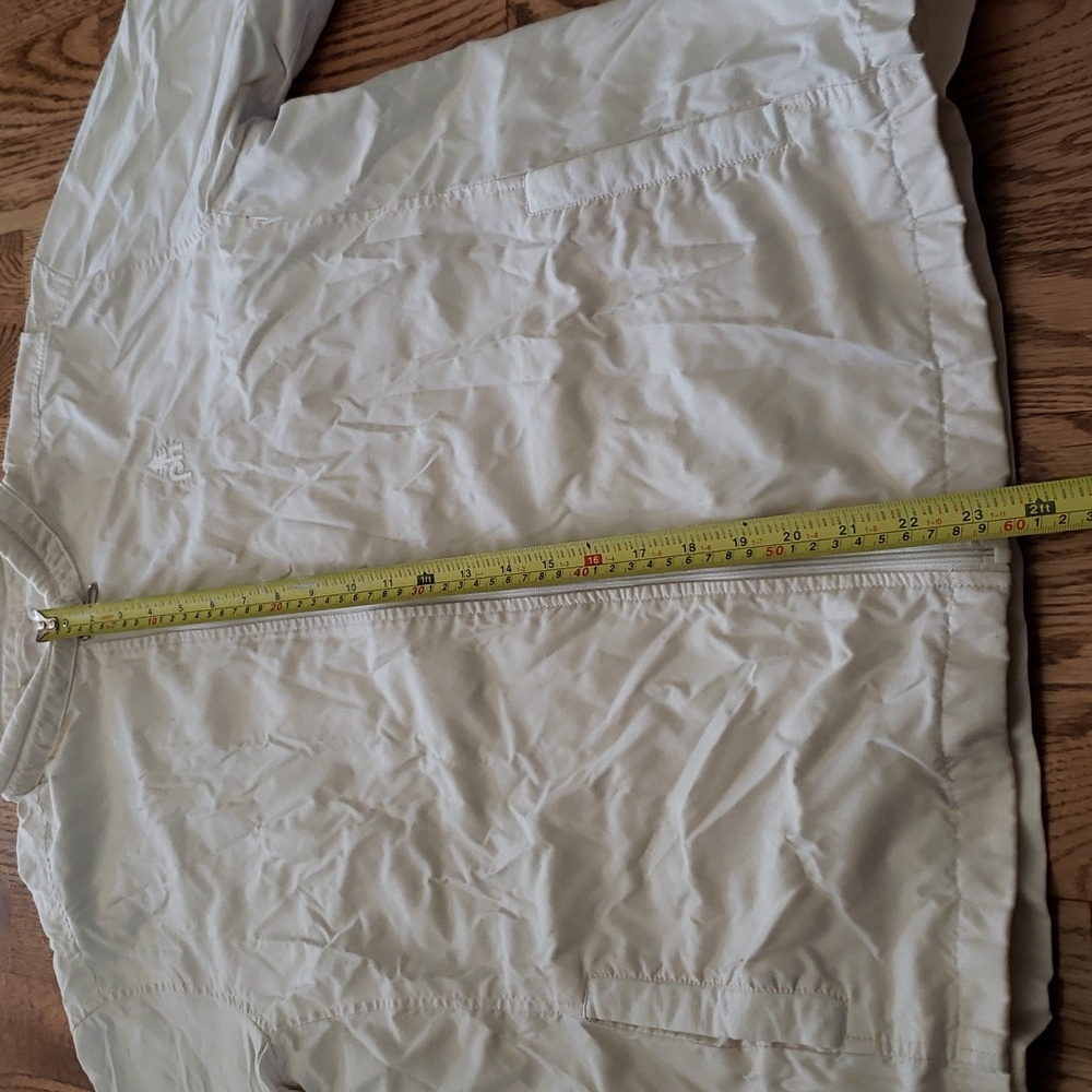 (M) Antigua Neutral Short Sleeve Jacket Gorpcore Hiking Nordic - Picture 5 of 7
